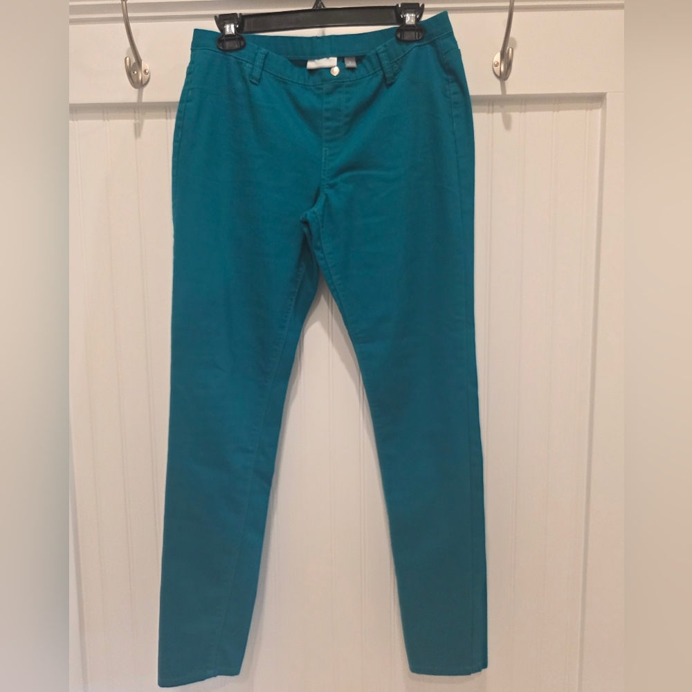 New York & Company Turquoise Slim Pants